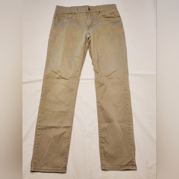 Lucky Brand Men's 121 Slim Straight Leg  Jeans Tan Denim Size 32 X 32 - Picture 1 of 6